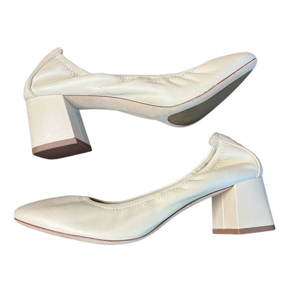 Tory Burch Eddie 55mm Pump Heels in Cream NWOB Size 6 1/2 - Picture 3 of 6